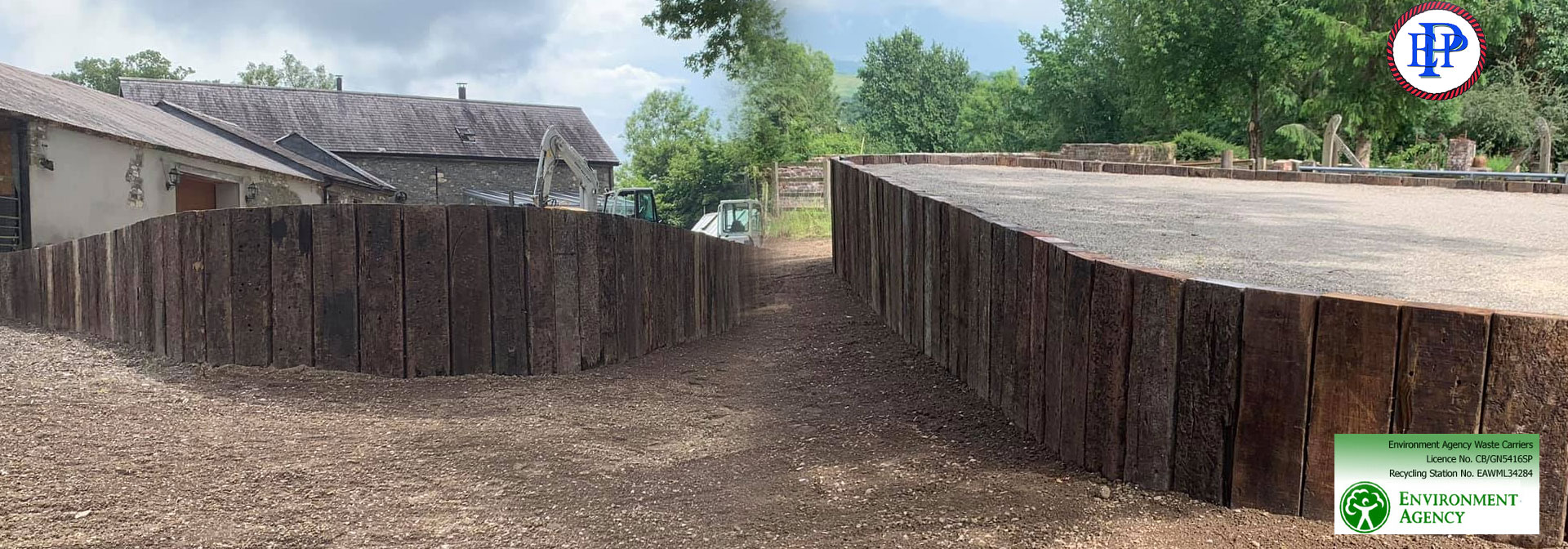 Railway Sleeper Walling